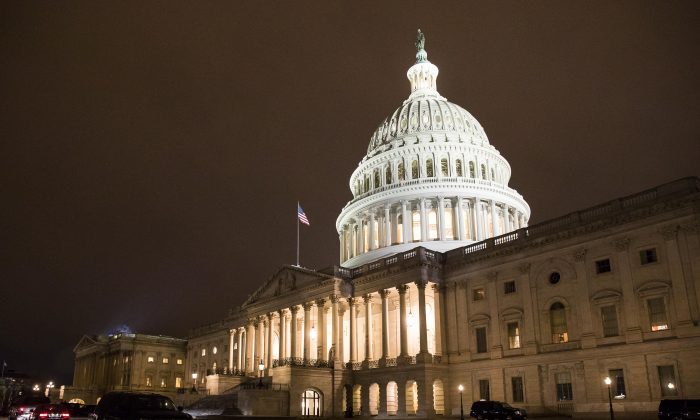 Edificio del Capitolio en Washington el 29 de enero de 2018. (Samira Bouaou/The Epoch Times)