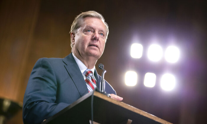 El presidente de la Judicatura del Senado, Lindsey Graham (R-S.C.) en el Capitolio de los Estados Unidos en Washington el 15 de mayo de 2019. (Anna Moneymaker / Getty Images)