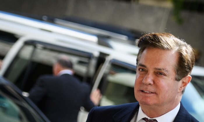 Paul Manafort llega para una audiencia en la Corte de Distrito de los Estados Unidos en Washington el 15 de junio de 2018. (Mandel Ngan/AFP vía Getty Images)