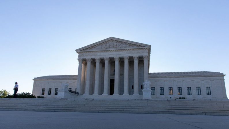 Vista panorámica de la Corte Suprema de Estados Unidos en la mañana del 10 de julio de 2018 en Washington, DC. (Créditos: Alex Edelman/Getty Images)