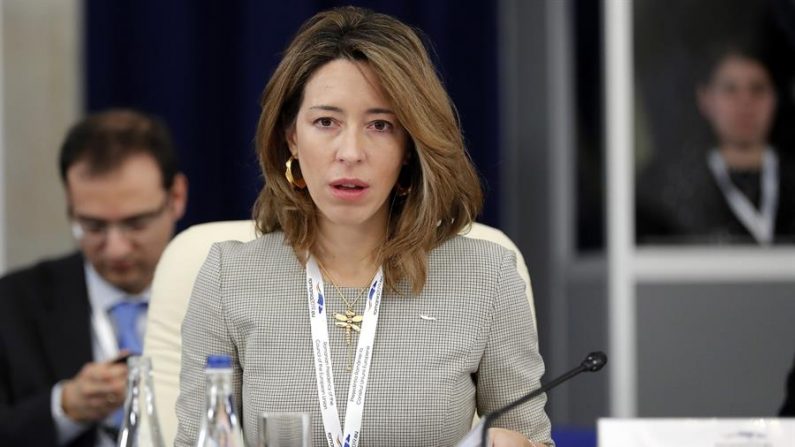 Na imagem, a secretária de Estado do Comércio da Espanha, Xiana Méndez (EFE / Robert Ghement / Arquivo)