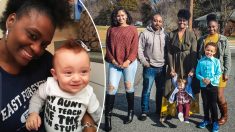 Familia negra que adoptó a bebé blanco y es acusada de secuestro dice «el amor lo conquista todo»
