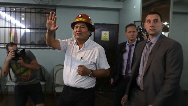 El ex presidente boliviano Evo Morales en Argentina el 29 de diciembre de 2019. (ALEJANDRO PAGNI/AFP vía Getty Images)