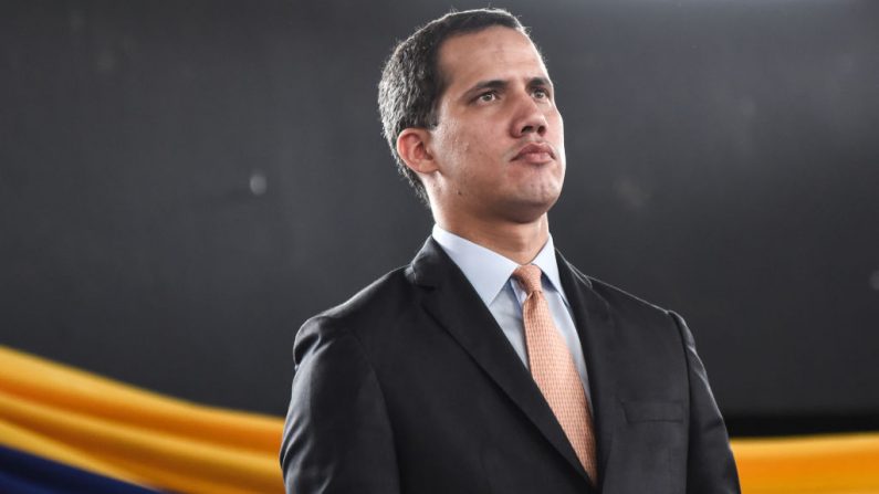 El presidente encargado de Venezuela Juan Guaidó, foto tomada el 15 de enero de 2019.(Carolina Cabral/Getty Images)