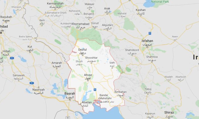Dos hombres que viajaban en una motocicleta dispararon y abatieron al comandante de las fuerzas iraníes Basij, Abdolhossein Mojaddami, en la provincia de Khuzestan, Irán, el 22 de enero de 2020. (Google Maps)