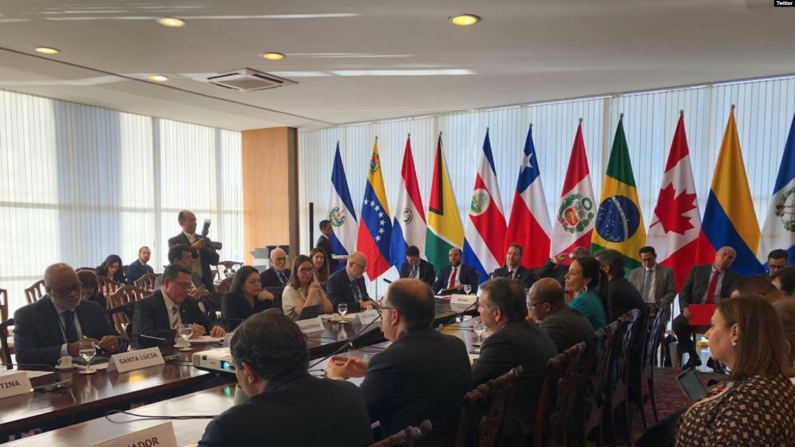 La reunión del Grupo de Lima en Canadá, el jueves (20 de febrero de 2020) será la primera de 2020 y la primera con Bolivia y Haití incorporados en el grupo. Foto: Twitter @JulioBorges.
