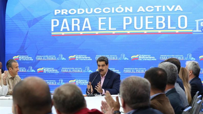 Nicolás Maduro, en un acto de Gobierno en Caracas (Venezuela). 
(EFE/ PRENSA MIRAFLORES)

