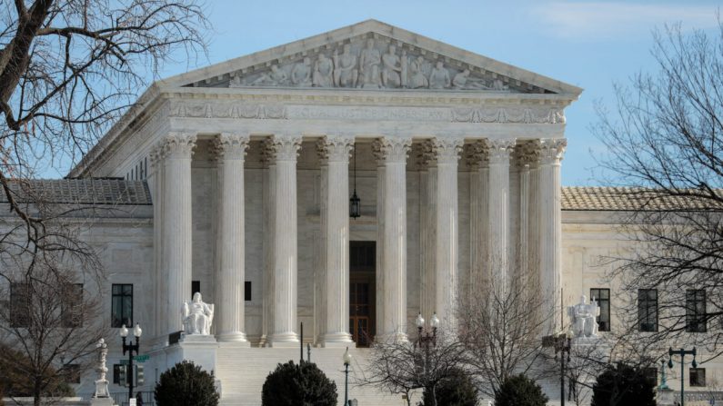 La Corte Suprema en Washington el 9 de enero de 2020. (Charlotte Cuthbertson / The Epoch Times)