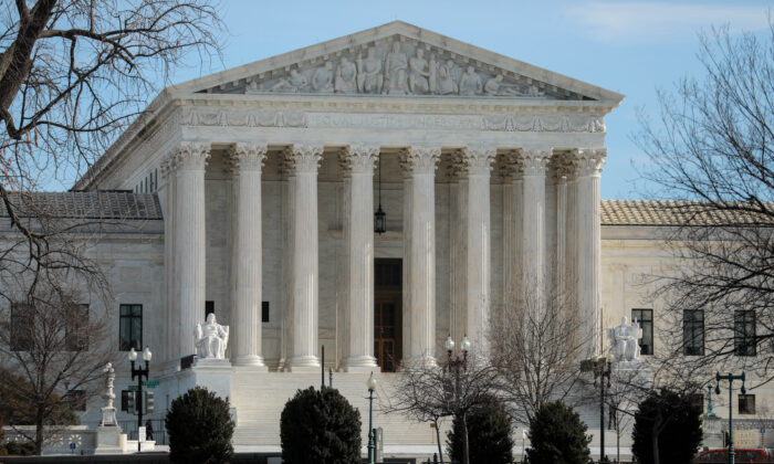 Corte Suprema en Washington el 9 de enero de 2020. (Charlotte Cuthbertson/The Epoch Times)