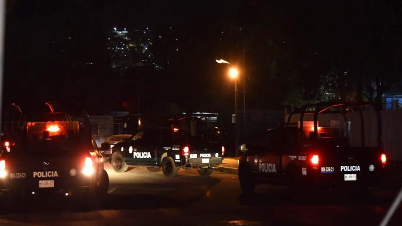 Vista general del operativo durante el traslado de Óscar Andrés Flores, líder del cártel Unión Tepito, el 8 de febrero de 2020 al Reclusorio Norte en Ciudad de México (México). EFE/Mario Guzmán