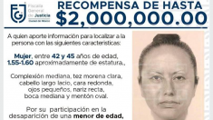 Difunden el retrato robot de mujer que secuestró a niña asesinada en México