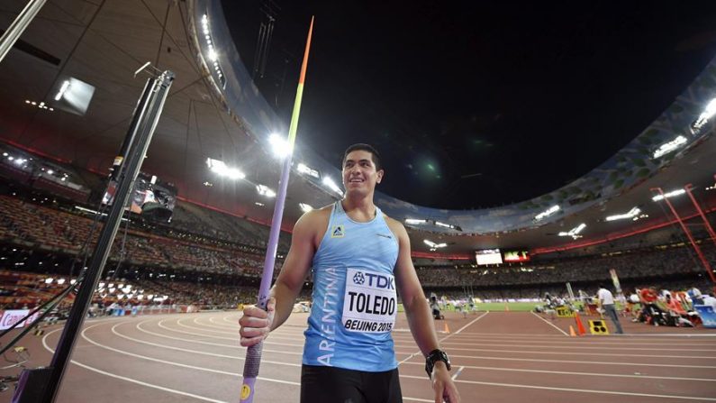 El atleta olímpico argentino Braian Toledo. EFE/FRANCK ROBICHON/Archivo