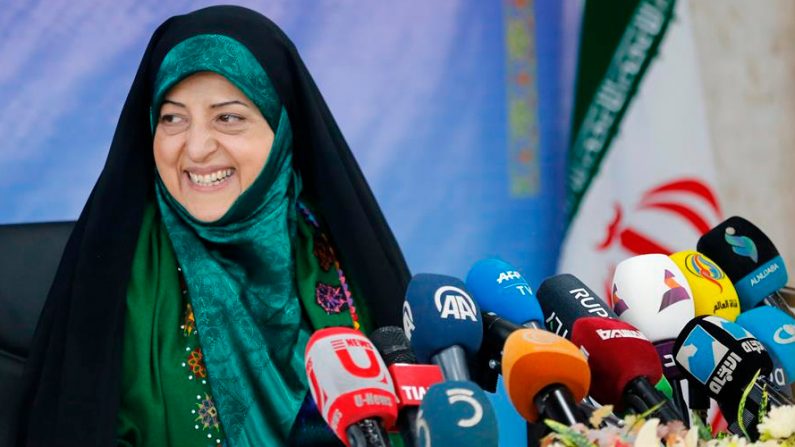 La vicepresidente para Asuntos de la Mujer y de la Familia de Irán, Masumeh Ebtekar. EFE/ Abedin Taherkenareh/Archivo