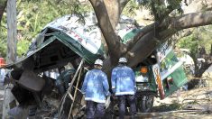 Suben a 7 los muertos y a 40 los heridos en accidente de bus en El Salvador