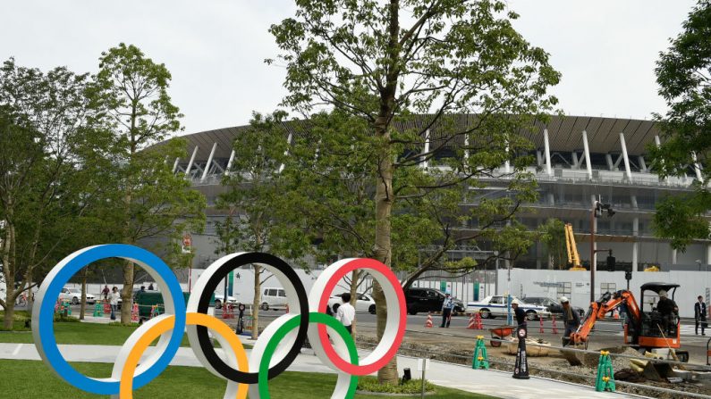 Una vista general del nuevo Estadio Nacional antes de una gira mediática por las sedes de las Olimpiadas de Tokio 2020 el 3 de julio de 2019 en Tokio, Japón. (Matt Roberts/Getty Images)