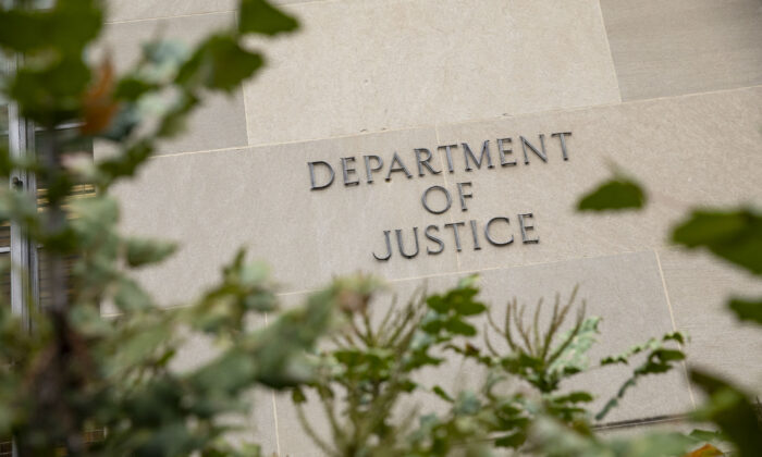 Edificio del Departamento de Justicia el 9 de diciembre de 2019 en Washington, DC. (Samuel Corum/Getty Images)