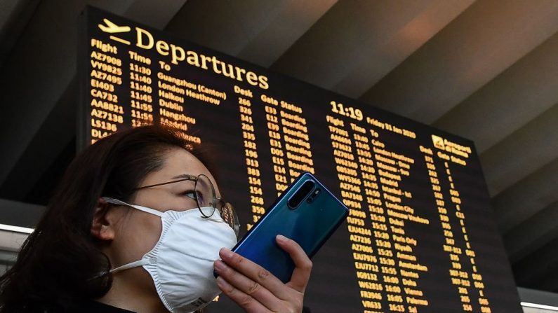 El Salvador prohíbe entrada a personas procedentes de Italia por coronavirus. (Foto Tiziana FABI / AFP) (Photo by TIZIANA FABI/AFP via Getty Images)