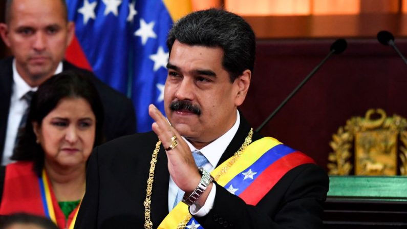 El líder socialista venezolano Nicolás Maduro en la Corte Suprema de Justicia de Caracas, el 31 de enero de 2020. (YURI CORTEZ/AFP vía Getty Images)