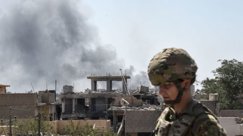 Un soldado estadounidense en Irak. (Mohamed El-Shahed/AFP vía Getty Images)