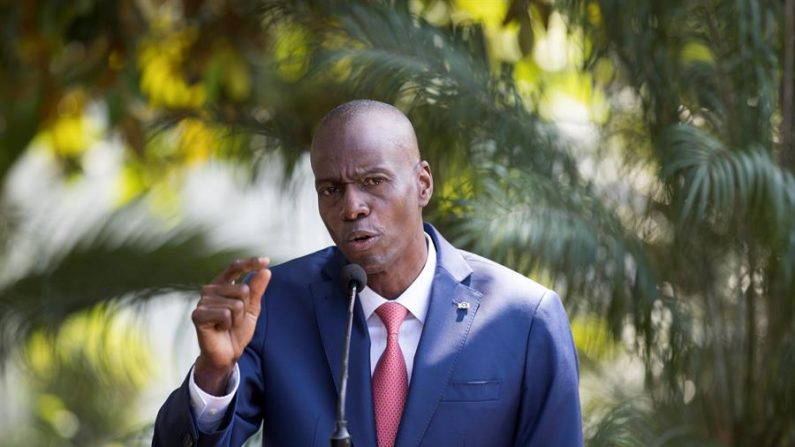 En la imagen, el asesinado presidente haitiano, Jovenel Moise. EFE/Orlando Barría/Archivo

