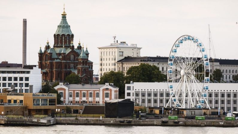 Una vista general de la ciudad de Helsinki, Finlandia, tomada el 28 de junio de 2018. (RONI REKOMAA/AFP vía Getty Images)