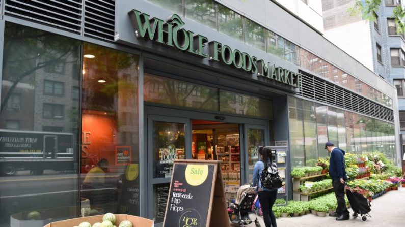 El mercado Whole Foods en el centro de Nueva York se ve el 16 de junio de 2017. (Timothy A. Clary/AFP/Getty Images)