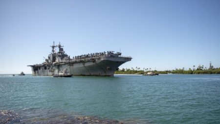 Armada de EE. UU. confirma el primer caso de coronavirus a bordo de uno de sus barcos