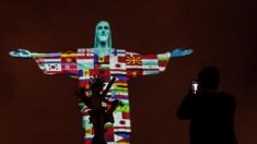 Brasil: Proyectan en el Cristo Redentor banderas de países con casos del virus del PCCh