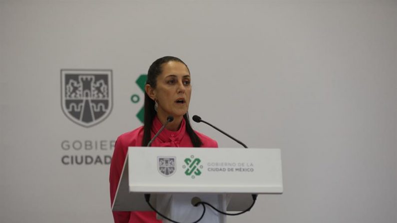 La jefa de Gobierno de Ciudad de México, Claudia Sheinbaum, habla durante una rueda de prensa en Ciudad de México (México). EFE/ Sáshenka Gutiérrez/Archivo