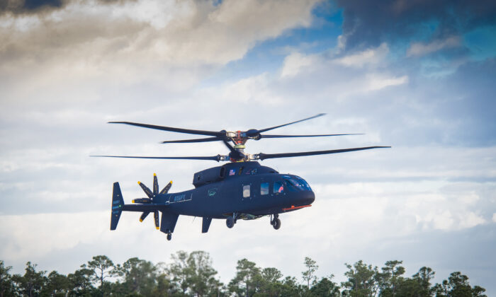 El helicóptero Sikorsky SB>1 Defiant realiza su primer vuelo el 21 de marzo de 2019. (Cortesía de Sikorsky-Boeing)