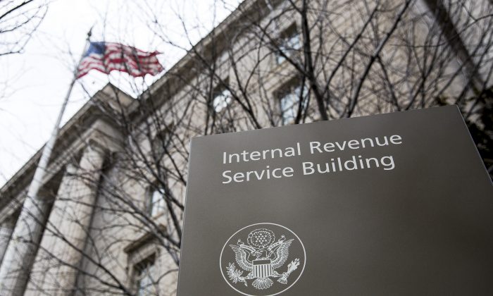 Edificio de la sede del Servicio de Impuestos Internos en Washington el 8 de marzo de 2018. (Samira Bouaou / The Epoch Times)