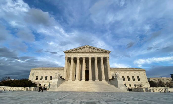 La Corte Suprema de Estados Unidos el 10 de marzo de 2020. (Jan Jekielek / The Epoch Times)