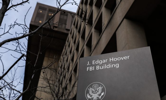 Edificio central del Buró Federal de Investigación (FBI) en Washington el 7 de enero de 2019. (Samira Bouaou/The Epoch Times)