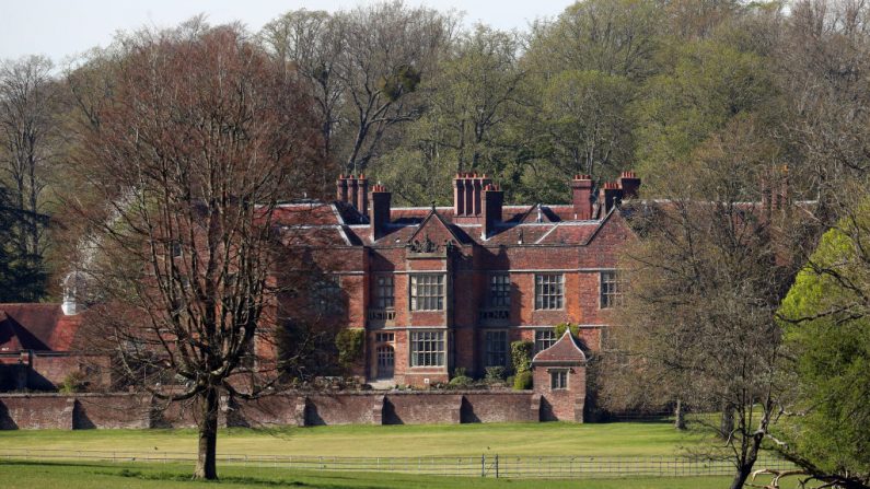 Vista general en las afueras de Chequers, la residencia de campo del Primer Ministro británico Boris Johnson, el 15 de abril de 2020 en Aylesbury, Inglaterra. (Catherine Ivill/Getty Images)