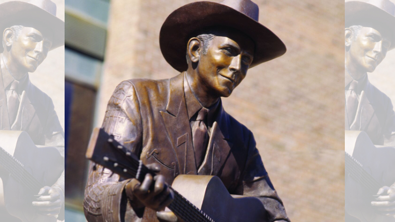 Estatua del cantante de country Hank Williams en Commerce Street. (Cámara de Comercio del Área de Montgomery)