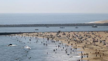 Miles de personas visitan las playas del sur de California durante la pandemia