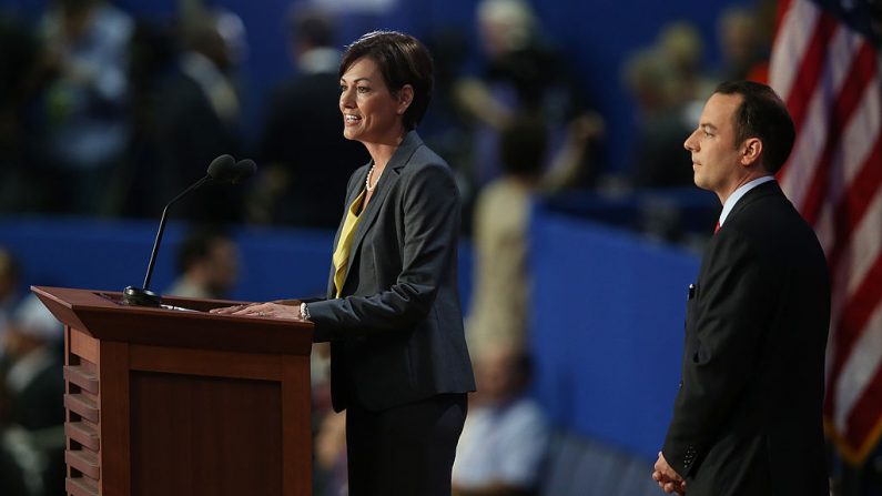 La gobernadora de Iowa, Kim Reynolds, en una foto de archivo. (Scott Olson/Getty Images)