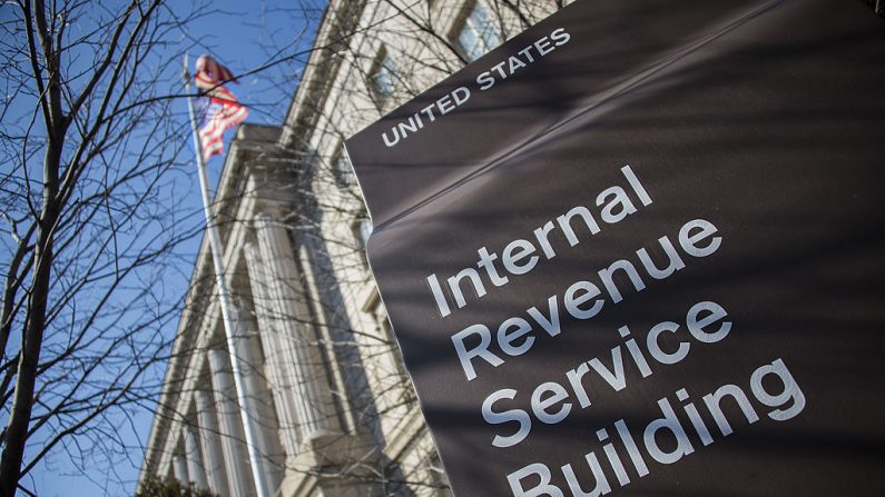 El edificio de Servicio de Impuestos Internos (IRS) en Washington, el 19 de febrero de 2014. (Jim Watson / AFP / Getty Images)
