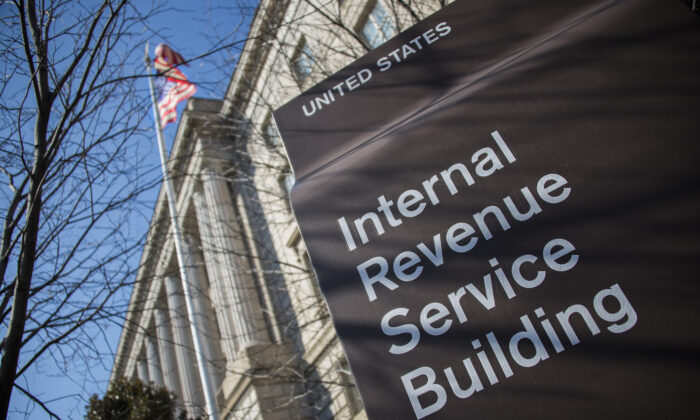 El edificio del Servicio de Impuestos Internos (IRS) en Washington el 19 de febrero de 2014. (Jim Watson/AFP/Getty Images)