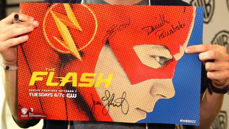 En esta foto provista por Warner Bros, "The Flash" asiste a la Comic-Con Internacional 2014 el 26 de julio de 2014 en San Diego, California. (Foto de Michael Yarish/Warner Bros. Entertainment Inc. via Getty Images)
