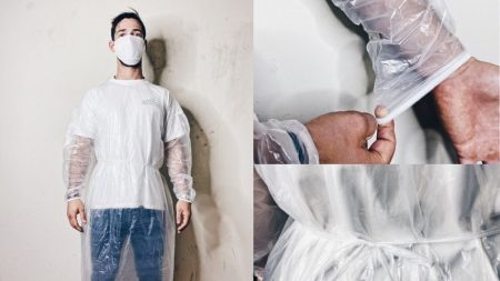 Diseñadores de ropa de Los Ángeles empiezan a fabricar batas de hospital y mascarillas