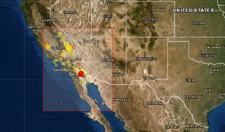 Un sismo de magnitud 4.5 en la escala Richter sacudió el 10 de mayo de 2020 el estado de California. EMSC