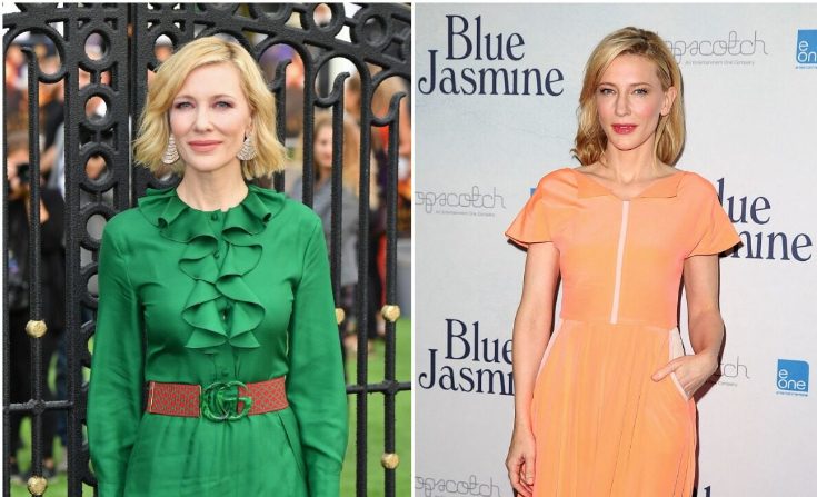 Cate Blanchett. (Jeff Spicer/Getty Images; Brendon Thorne/Getty Images)