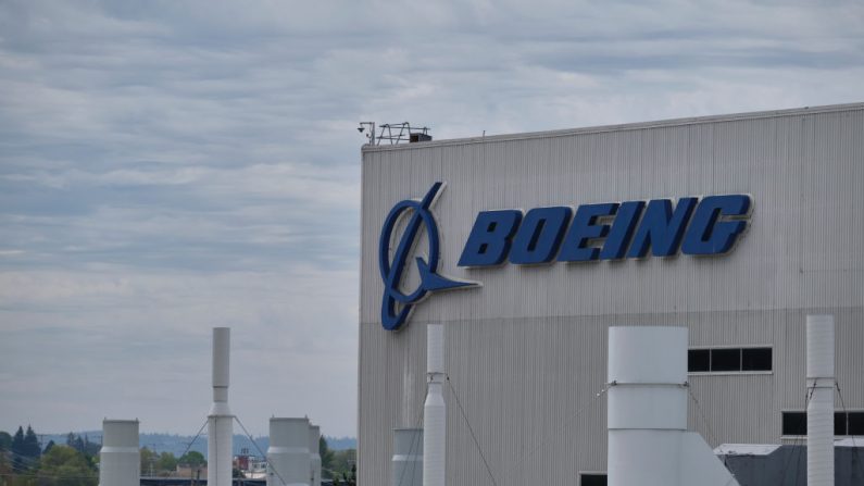 La fábrica donde Boeing fabrica el avión 737 MAX se muestra el 29 de abril de 2020 en Renton, Washington (EE.UU.). (Stephen Brashear/Getty Images)