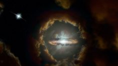 Astrónomos descubren una galaxia de disco masivo en el universo distante