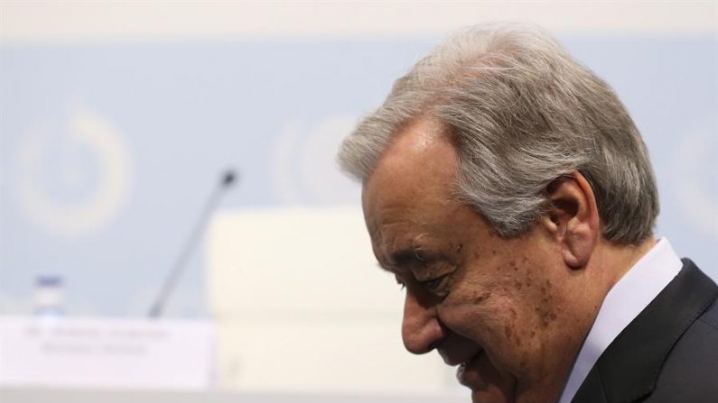 En la imagen el secretario general de Naciones Unidas, António Guterres. EFE/Javier Lizón/Archivo
