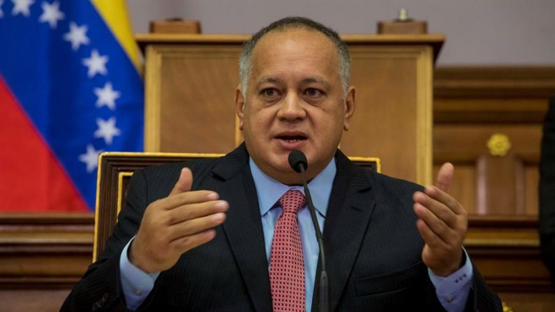 Diosdado Cabello, jefe de la Asamblea Constituyente del régimen de Maduro en Venezuela. EFE/ Miguel Gutiérrez/Archivo
