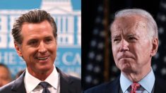 Gobernador de California, Gavin Newsom, respalda a Joe Biden para presidente