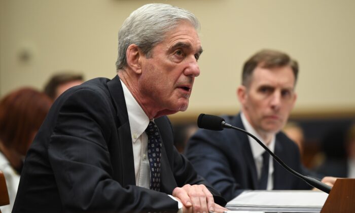 El exconsejero especial Robert Mueller en el Capitolio de Washington el 24 de julio de 2019. (Saul Loeb/AFP/Getty Images)