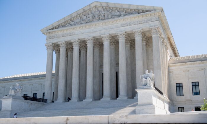 El edificio de la Corte Suprema de los Estados Unidos en Washington el 4 de mayo de 2020. (Saul Loeb/AFP vía Getty Images)